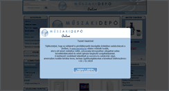 Desktop Screenshot of muszakidepo.hu