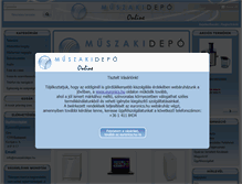 Tablet Screenshot of muszakidepo.hu
